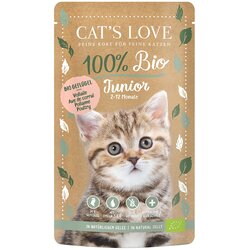 Cat's Love Bio 6 x 100 g - Junior Bio-perutnina Cene