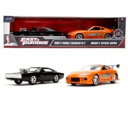 Jada Toys Kovinska vozila dvojni paket Hitri in drzni: Twin Pack Dodge Charger R/T in Toyota Supra 1/32 - Simb Cene