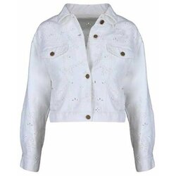 Ermanno Firenze - Kratka bela jakna sa vezom Cene