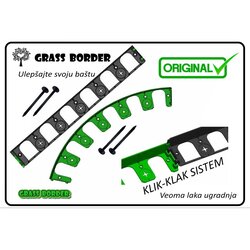Grass border Graničnik - Ivičnjak set za travu/ malč/ kamen - 5m sa 16 klinova -5cm Visine Cene