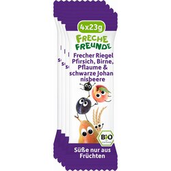 Freche Freunde Bio ploščica - breskev, hruška, sliva in črni ribez - 92 g Cene