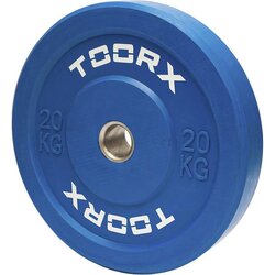  Olimpijski bumper pločati uteg Toorx 20 kg, plavi Cijene