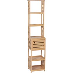 Tendance france TENDANCE KUPATILSKI ORMARIĆ 1 VRATA I 5 POLICA TRINIDAD 385X30X170CM MDF BAMBOO 9901764 Cene