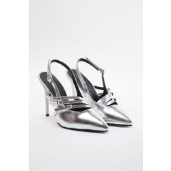 Trendyol Silver Band Detailed Pointed Toe Women's Thin Heel Shoes Cijene