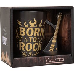 Rock skodelica z ročko v obliki električne kitare – V-stil - Froster - Home warming - Najstniki Cene