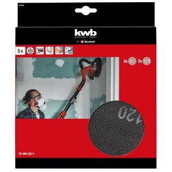 KWB Set brusnog papira 225 mm, 5/1, (G80x3, G120x2), za TC-DW 225 Cene