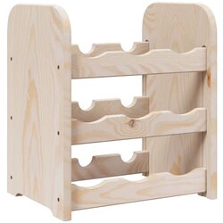 vidaXL Stojalo za vino 33x25x37 cm trdna borovina Cene