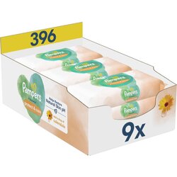Pampers Harmonie Protect&Care vlažni čistilni robčki za otroke z ognjičem 396 kos Cene