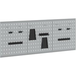 vidaXL pegboardi, 3 kosa z 15 dodatki, siva, 50x60 cm, jeklo, (22048535) Cene