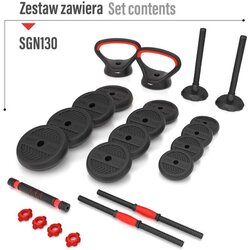 Hms Set fitnes uteži za raznoliko vadbo 20 kg Cene