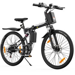 VARUN Zložljivo električno gorsko kolo M26-3 PRO 26", polnovzmeteno, črno, (5000255669) Cene