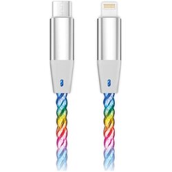 ALIGATOR DATKP63 - USB kabl USB-C / Lightning sa LED osvetljenjem 30W PD 1,2m Cene