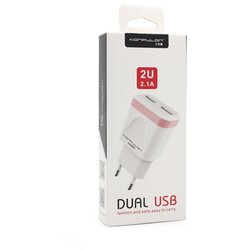 Konfulon kućni punjač 2xUSB 5V 2.1A sa iPhone lightning kablom C31+S05 beli Cene