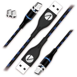 4gamers kabel - 2 X 3m Stealth PS5 Twin Magnetic Play Charge Cene