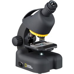 National Geographic 40-640 +Smartphone Adapter mikroskop s prolaznim svjetlom monokularni 640 x iluminirano svjetlo Cene
