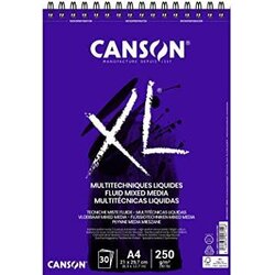 Canson Skicirka spirala XL Fluid Mix Media A4 250 g, 30 listna, (22005451) Cene