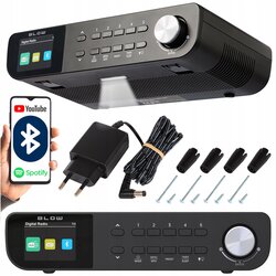 FM led viseći kuhinjski radio lcd bluetooth dab+ crni Cene