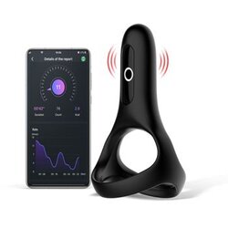 Magic Motion Vibracijski obroček Rise APP črn Cene