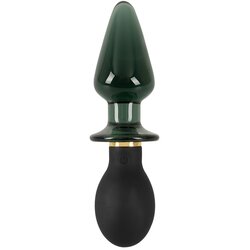 Anos Double-ended Butt Plug with Vibration Black Cene