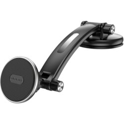 Borofone Univerzalni magnetni auto držač nosač za mobitel BH65 Graceful dual-axis center console magnetic car black silver Cene