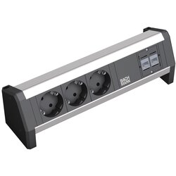 Boschmann Desk 1 power extension 3 AC outlet(s) Black Cene