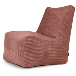 SLOWDOWN Opečnato oranžna vreča za sedenje iz rebrastega žameta Seat Lounge – Cene