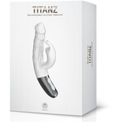 NMC Titanz Vibrator Rabbit Titanz 7 Ivory White Cene