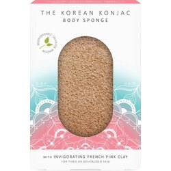 The Konjac Sponge Company the mandala pink clay body sponge Cene