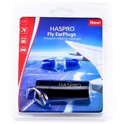 Haspro Čepići za uši za putovanje avionom – plavi, silikonski Fly (1 par) Cene