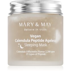 MARY & MAY Calendula Peptide Ageless Sleeping Mask pomirjajoča nočna maska proti gubam 110 g Cene