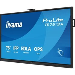 Iiyama prolite TE7513A-B2AG 75UHD va 3840x2160 400cd 1200:1 8ms android 1, 8128GB, 40-Points, vga, hdmi 2x hdmi-out 2x usb-c, audio mini-ja Cene