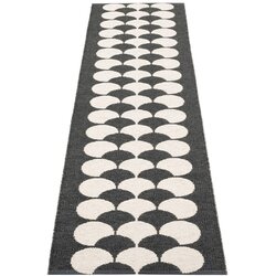 Pappelina Crna/krem unutarnja i vanjska staza 70x250 cm Poppy Black Vanilla – Cene