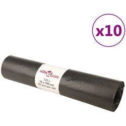vidaXL Vreće za smeće 250 kom crne 120 L Cijene