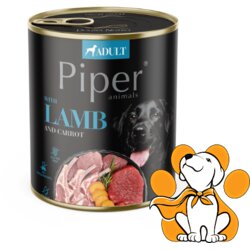 Piper Dog Lamb and Carrot 800g, Vlažna Hrana Sa Jagnjetinom Za Osetljive Pse Cene
