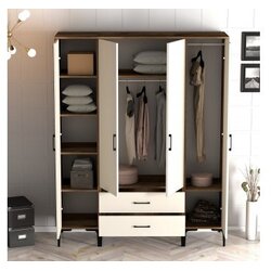 Hanah home Kumsal PTP Walnut Ormar, Krem Cijene