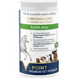 V-POINT FLORA Aktiv - Premium zeliščni prah za pse in konje Cene