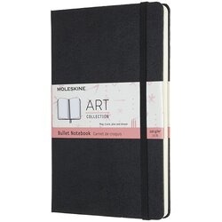 Moleskine sketchbook bullet notebook, L/A5, 120g/m2, črn, (21655033) Cene