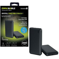 Powerbank STORM K8-7 20000mAh 20W PD USB-C CRNI Cene