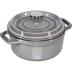 Staub Cocotte 12cm round Graphite grey, cast iron Cene