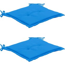  Blazine za vrtne stole 2 kosa modre 50x50x3 cm oxford tkanina, (20656971) Cene