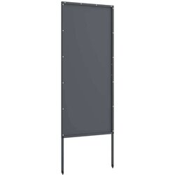 vidaXL Dekorativna ploča za vrt Antracitno siva 50 x 140 cm Cijene