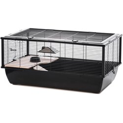 INTER-ZOO Bob + Wood black - cage for a hamster Cene