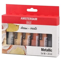 Royal Talens amsterdam akrilna boja set 6k metallic set 6 x 20ml ( 680925 ) Cene
