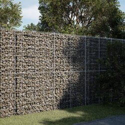 vidaXL Gabionska košara s poklopcem 250x100x200 cm pocinčano željezo Cijene