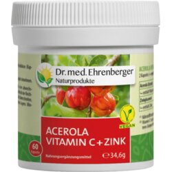 Dr. med. Ehrenberger - bio in naravni izdelki acerola Vitamin C - 60 kaps. Cene