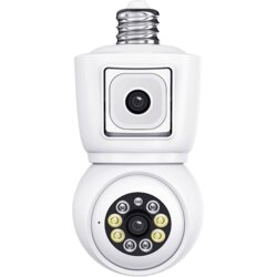 Escam Kamera za video nadzor, dual lens, 2 x 2 Mpixel, PTZ, E27, WiFi Cene