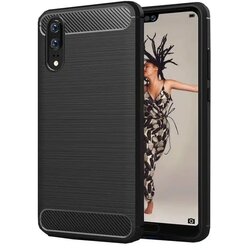 Carbon maska za HUAWEI P20 PRO črna Cene