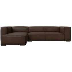 Windsor & Co Sofas Tamnosmeđa kožna kutna garnitura (lijevi kut) Madame - Cene