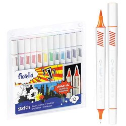 Fiorello Flomaster sa četkicom + fineliner 12kom Cene