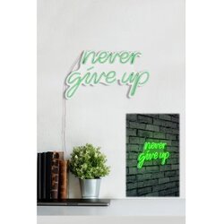 Wallity dekorativna plastična led rasveta never give up - ze Cene